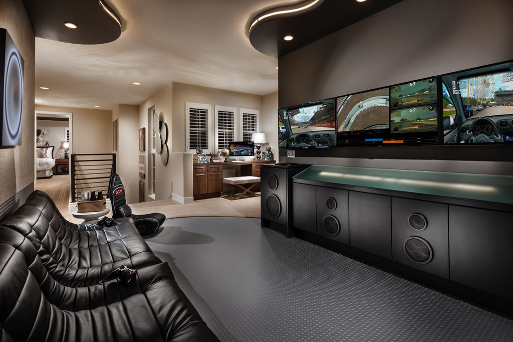 Modern Man Cave with Carpet | Zillow Digs | Zillow