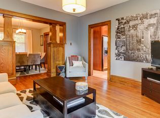 Cottage Powder Room with Wall sconce & Chair rail in ...