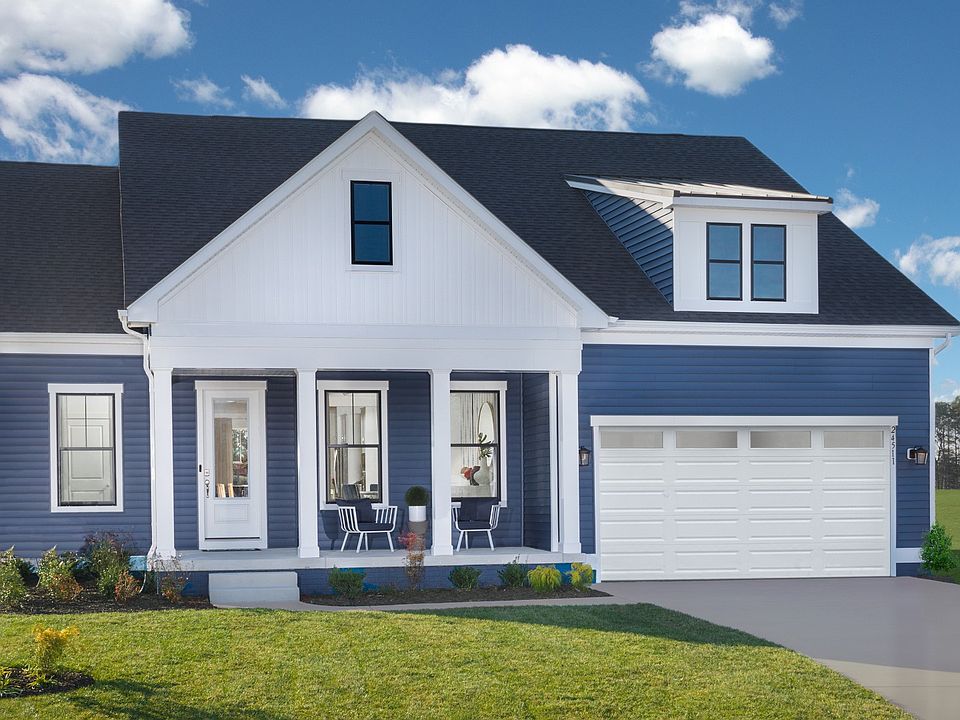 Front exterior of the DRB Homes St. Kitts Model at the Wetherby community.
