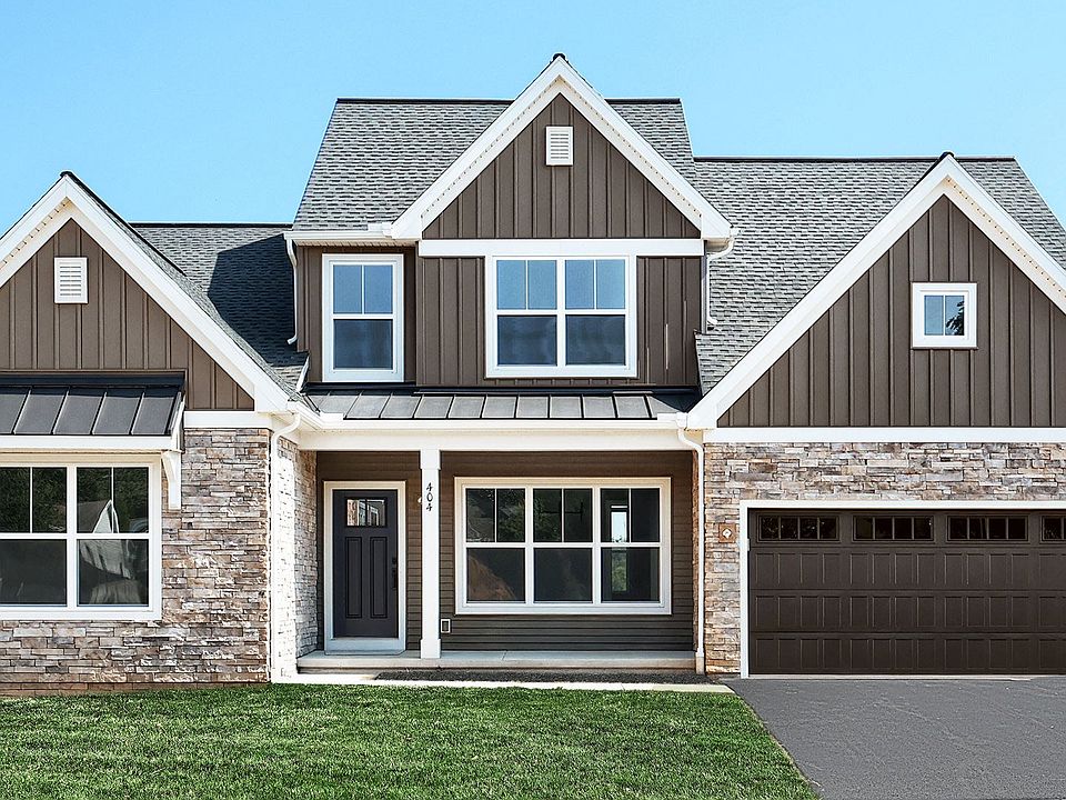 Exterior of the Magnolia Customizable Home Plan with 1st Floor Primary Suite in Mechanicsburg PA