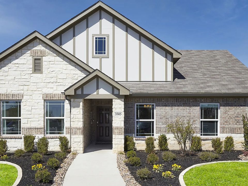 Exquisite stone and brick facade with spacious windows at Sky Ridge, Texas. Stunning architectural e