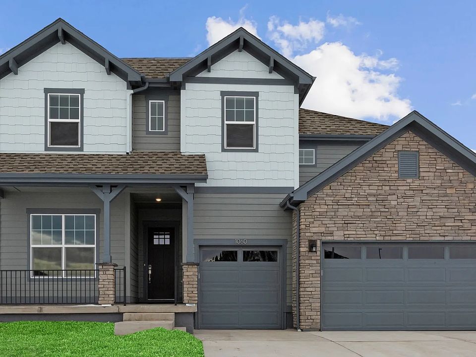Experience refined living with gabled roofs and stone facade in Colorado s Montaine community.