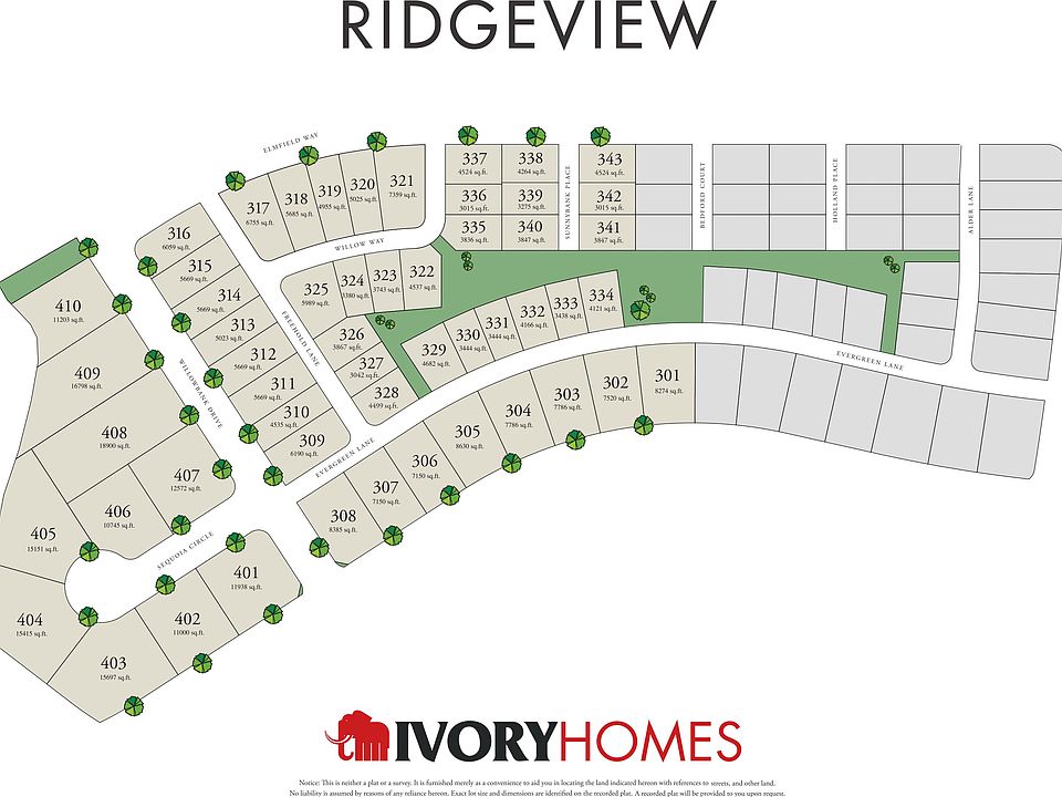 Subdivision Map