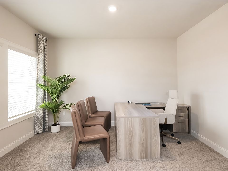 Take a work call or complete homework in the home office.