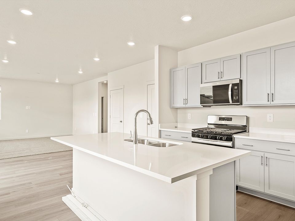 The Cottonwood floorplan interior image taken at a Meritage Homes Community in Tooele, UT.