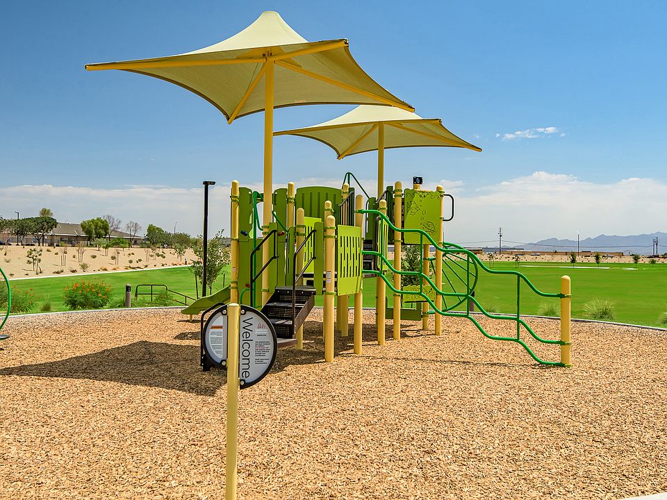 Children will love playing at the community playground.