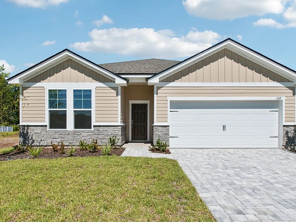 The Merritt Exterior by DRB Homes located in Panther Creek in Jacksonville, FL.