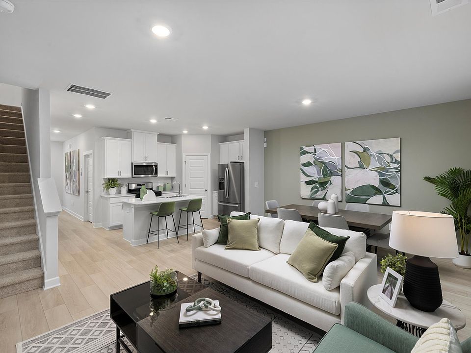 Welcome home to the Amber floorplan modeled at Valentine Townes in Greer, SC.