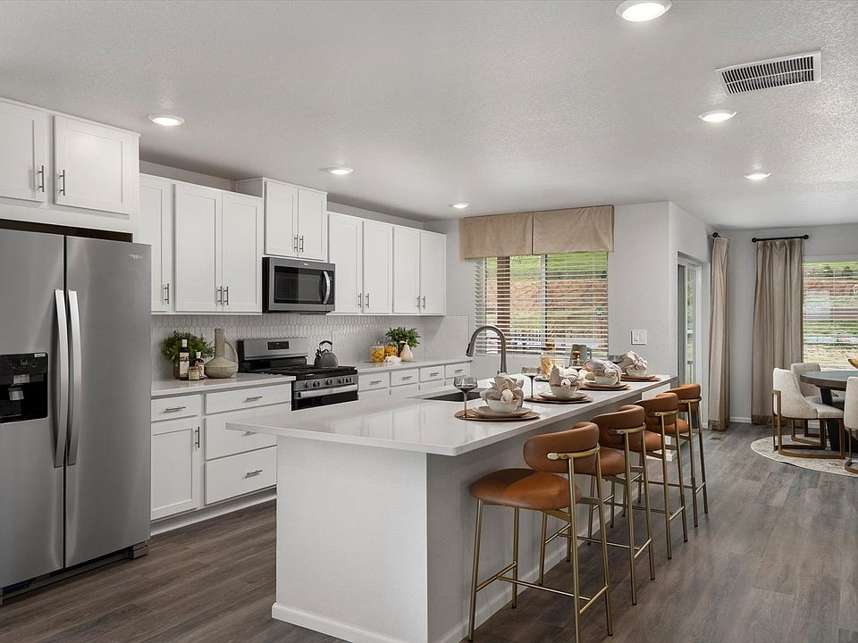 The Crestone floorplan image taken at a Meritage Homes community in Morrison, CO.