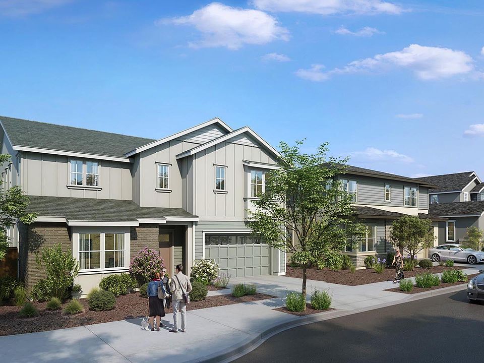 Azure at Francis Ranch by Trumark Homes in Dublin, CA Streetscape Rendering