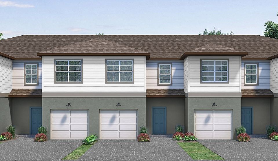 Exterior Elevation of Townhomes